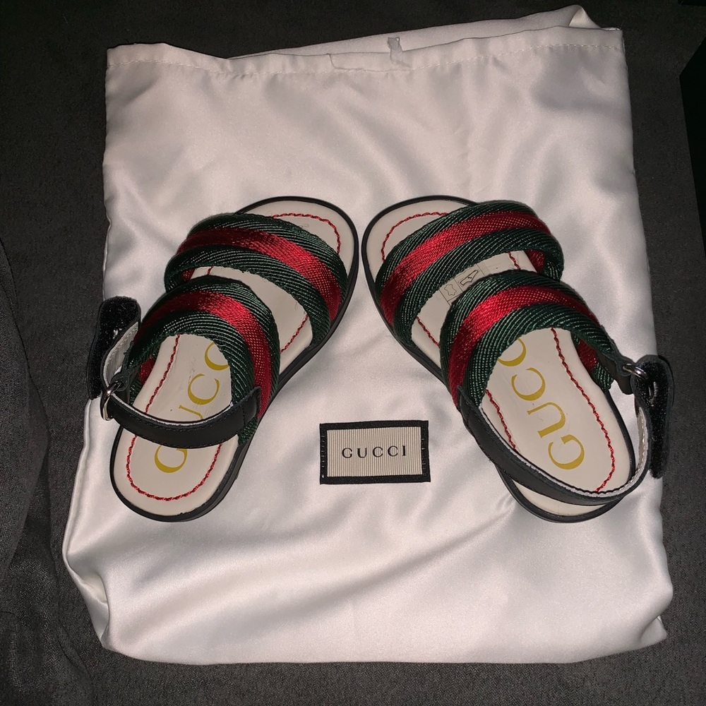 Gucci Double Strap Sandals (Infant Size 4-5)